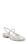 Dolce Vita Rianne Flats Silver Distressed Leather In Silver Distressed Leather