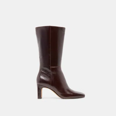 Dolce Vita Riggs Boots Chocolate Leather In Brown