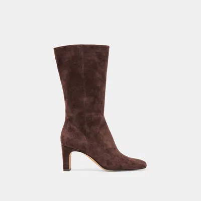 Dolce Vita Riggs Boots Mahogany Suede In Brown