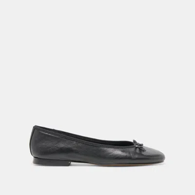 Dolce Vita Ritla Ballet Flats Black Leather