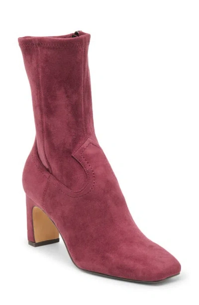 Dolce Vita Roan Block Heel Bootie In Red