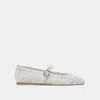 Dolce Vita Rodni Eyelet Perf Ballet Flats True White Leather In White