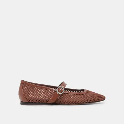 Dolce Vita Rodni Mesh Ballet Flats Toffee Woven Mesh