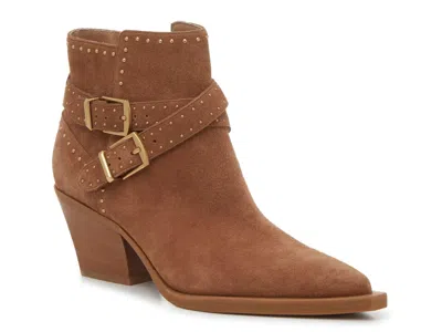 Dolce Vita Roland Western Bootie In Brown