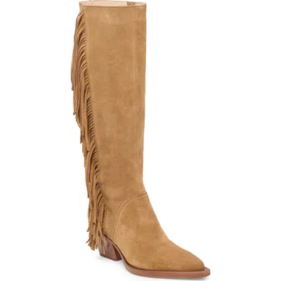 Dolce Vita Roley Fring Western Boot In Brown