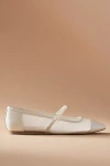 Dolce Vita Rollin Pearl Ballet Flats In White