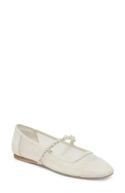 Dolce Vita Rollin' Pearl Mary Jane Flat In White