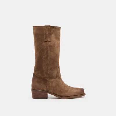 Dolce Vita Romie Boots Chocolate Suede In Brown