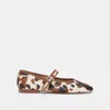 Dolce Vita Roslyn Ballet Flats Cocoa Taurus Calf Hair