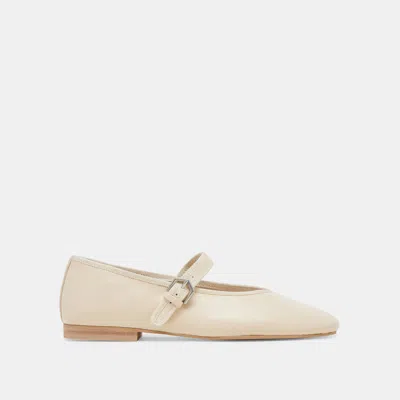 Dolce Vita Roslyn Ballet Flats Creme Leather