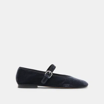 Dolce Vita Roslyn Ballet Flats Dusty Blue Velvet