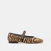 Dolce Vita Roslyn Ballet Flats Tiger Calf Hair In Brown