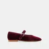 Dolce Vita Roslyn Ballet Flats Wine Velvet