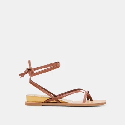 Dolce Vita Rudie Sandals Cognac Leather In Brown