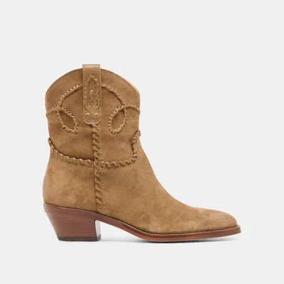 Dolce Vita Rudo Western Ankle Boots In Multi
