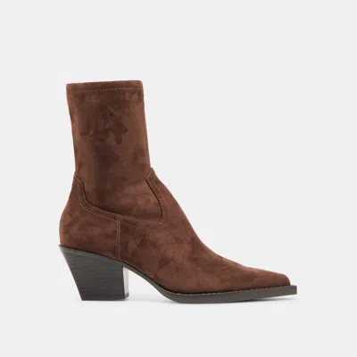 Dolce Vita Rutger Boots In Dark Brown Stella Suede Size 5.5 By  In Multi
