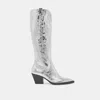 Dolce Vita Ryatt Extra Wide Calf Boots Silver Distressed Leather