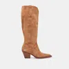 Dolce Vita Ryatt Wide Calf Boots Pecan Suede