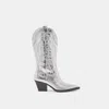 Dolce Vita Ryland Boots Silver Distressed Leather