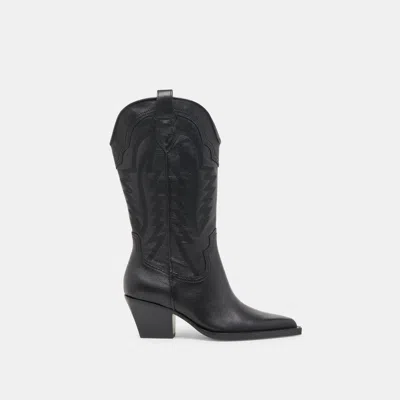Dolce Vita Ryland Extra Wide Calf Boots Black Leather