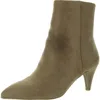 Dolce Vita Sabryna Womens Solid Faux Suede Ankle Boots In Beige