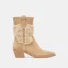 Dolce Vita Salil Plush Boots Dk Taupe Suede