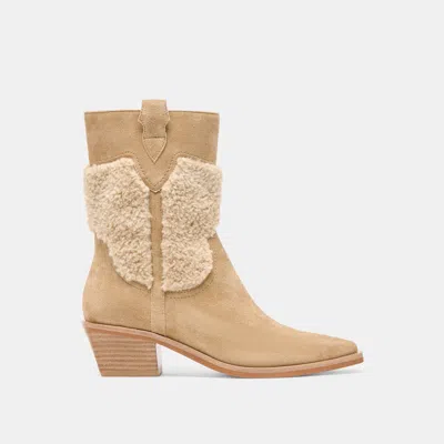 Dolce Vita Salil Plush Boots Dk Taupe Suede