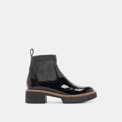 Dolce Vita Saline H2o Booties Midnight Crinkle Patent