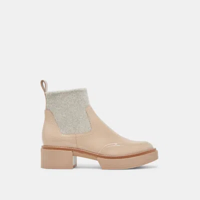 Dolce Vita Saline H2o Wide Booties Dune Crinkle Patent