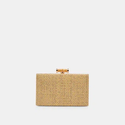 Dolce Vita Sandy Clutch Natural Woven In Brown