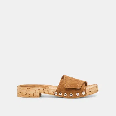 Dolce Vita Sandy Sandals Chestnut Suede In Brown