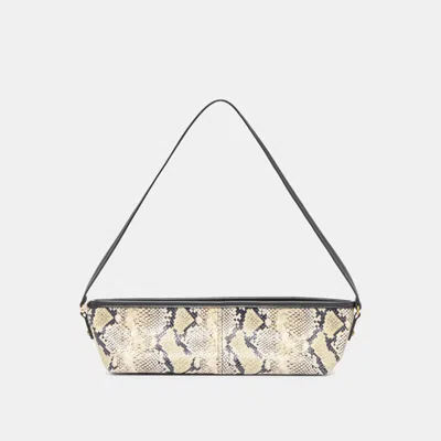 Dolce Vita Savaii Shoulder Bag Black White Snake Stella In Brown