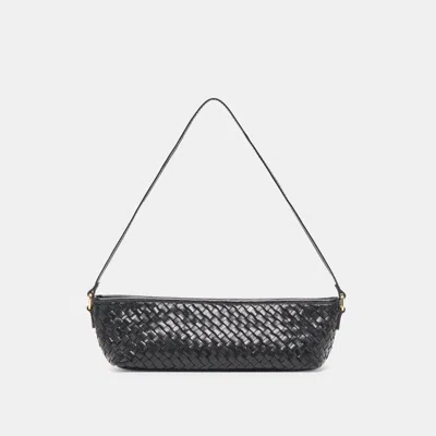 Dolce Vita Savaii Woven Shoulder Bag Black Woven Leather