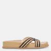 Dolce Vita Selda Raffia Slide Sandal In Multi