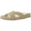 Dolce Vita Selda Womens Textured Straw Slide Sandals
