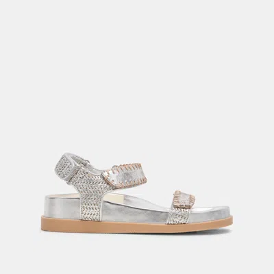 Dolce Vita Senora Sandals Silver Knit