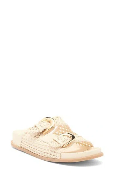 DOLCE VITA DOLCE VITA SENSA WOVEN DOUBLE STRAP SLIDE SANDAL