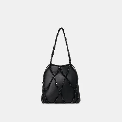 Dolce Vita Serilda Handbag In Black Satin By