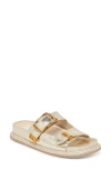 Dolce Vita Sevana Two Strap Sandal In Light Gold