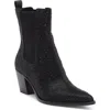 Dolce Vita Shadie Crystal Chelsea Boot In Black Metallic Crystal