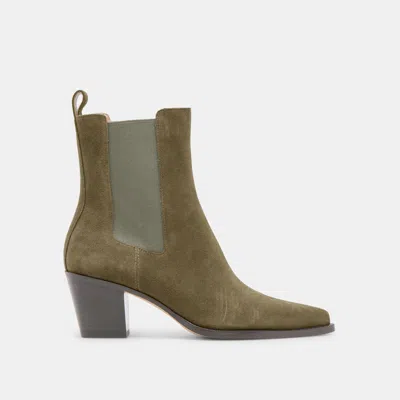 Dolce Vita Shadie H2o Booties Army Suede