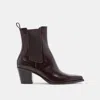 Dolce Vita Shadie H2o Booties Mulberry Crinkle Patent