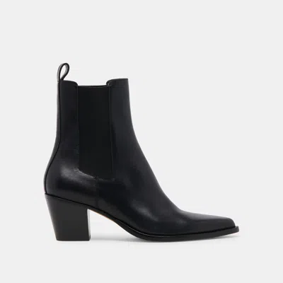 Dolce Vita Shadie H2o Wide Booties Black Leather