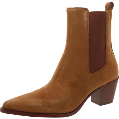 DOLCE VITA SHADIE H2O WOMENS SUEDE POINTED TOE CHELSEA BOOTS