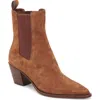 Dolce Vita Shadie Pointed Toe Chelsea Boot In Brown