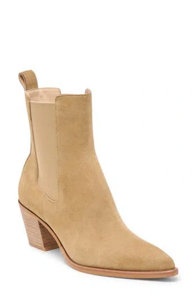 Dolce Vita Shadie Waterproof Pointed Toe Chelsea Boot In Neutral