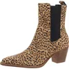Dolce Vita Shadie Womens Animal Print Calf Hair Ankle Boots