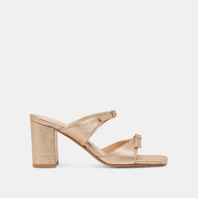 Dolce Vita Shane Heels Gold Metallic Leather
