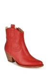 Dolce Vita Shania Waterproof Western Boot In Red
