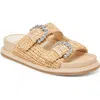 Dolce Vita Shauny Crystal Wedge Sandal In Beige